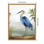 Amanti Art Blue Heron by Aimee Wilson Framed Canvas Wall Art Print, 18" x 24" (A42674987140)