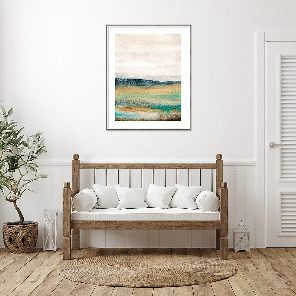 Amanti Art Foggy Mountain by Xizhou Xie Wood Framed Wall Art Print, 33" x 41" (A42677450023)