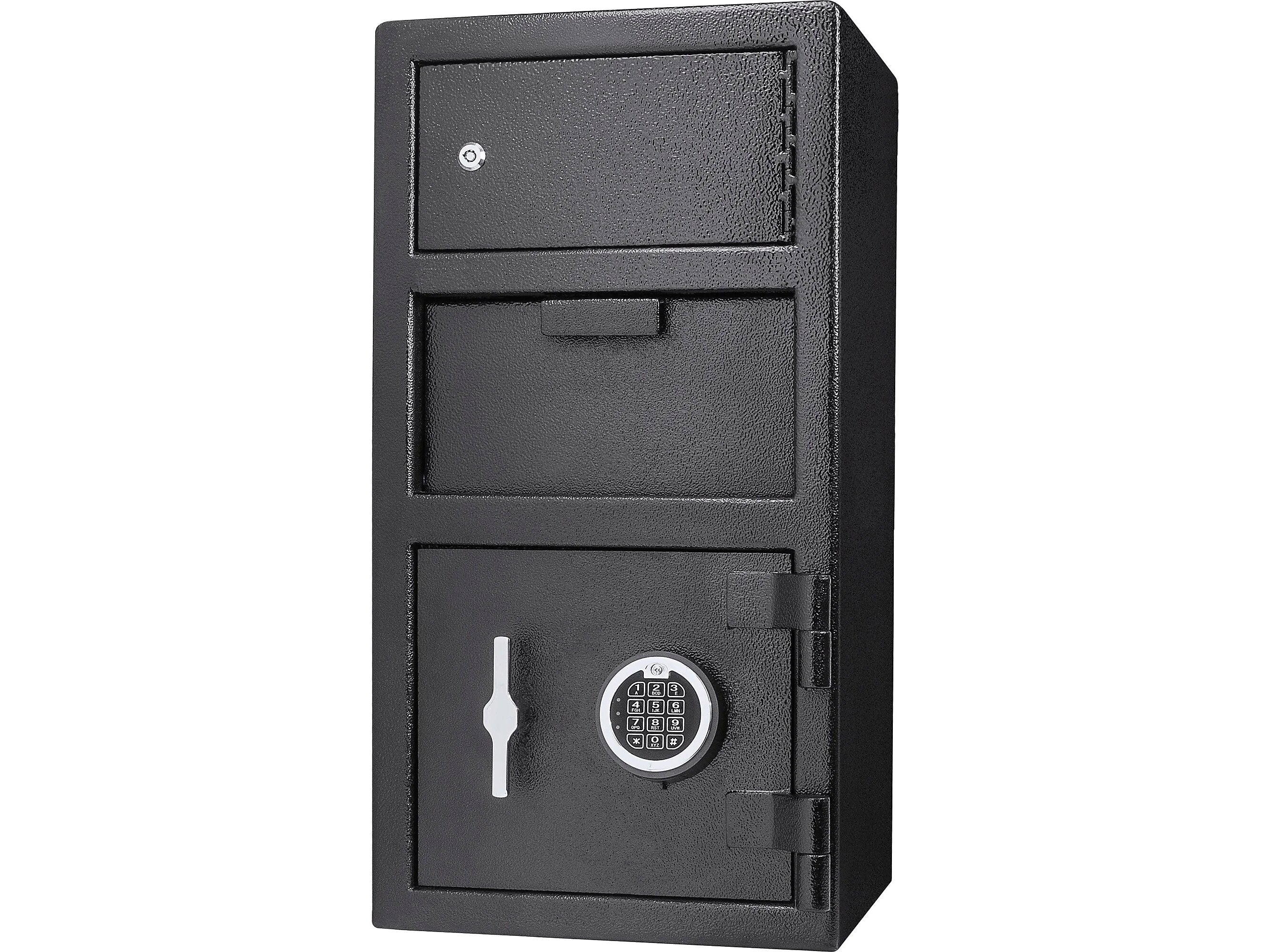 Barska Dual-Compartment Steel Depository Safe with Keypad Lock, 0.72/0.78 cu. ft. (AX13310)