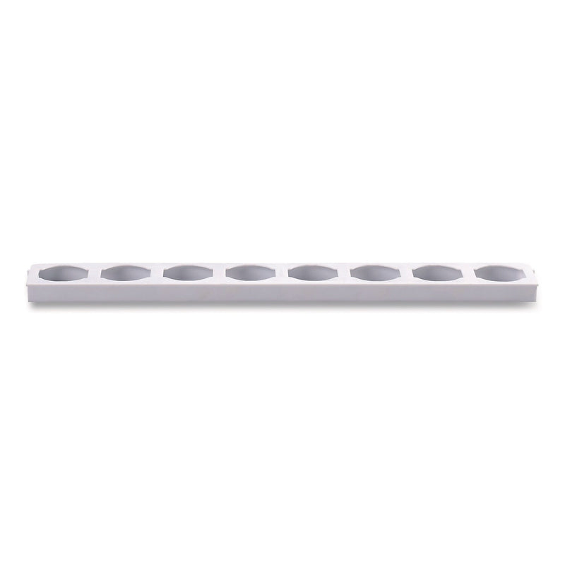 Prang Plastic Refillable Oval Watercolor Tray, 3.7" x 8.37", White (X00825)