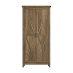Bush Furniture Key West 66"H Storage Cabinet with 5 Shelves, Reclaimed Pine (KWS266RCP-03)