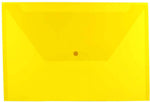 JAM Paper Premium Plastic Document File, Legal, Yellow, 3/Pack (219S0YEX3)