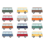 Teacher Created Resources Moving Mountains Road Trip Camper Vans Mini Accents, 36/Pack, 6 Packs/Bundle (TCR9219-6)