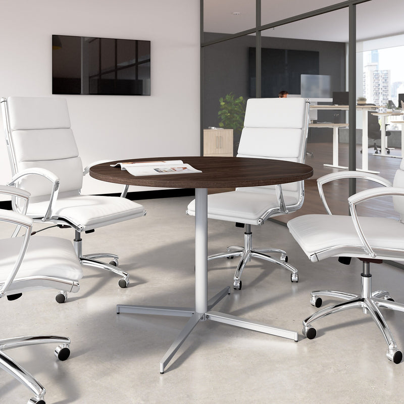 Bush Business Furniture 42" Round Conference Table, Black Walnut (99XTB42RBW)