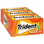 Trident Sugar Free Tropical Twist Gum, 14 Pieces/Pack, 12/Packs (VAM00502)