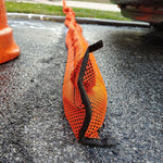 Quick Dam Hi-Vis Water Barrier, 120", Up to 8 Gal. 4/Box (QDGG10-4HV)