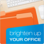 Pendaflex Recycled File Folder, 1/3-Cut Tab, Legal Size, Orange, 100/Box (43501/3ORA)