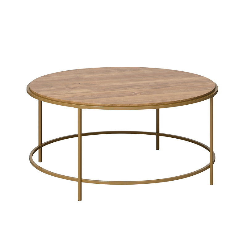 Sauder International Lux 36"Dia Round Coffee Table, Sindoori Mango (428214)