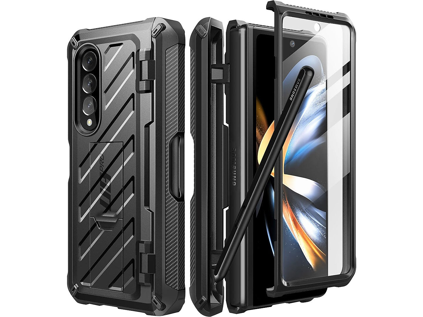 SupCase Unicorn Beetle PRO Black Rugged Case for Samsung Galaxy Z Fold4 (SUP-Galaxy2022-ZFold4-5G-UBPro-SP-Black)