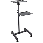 StarTech.com Mobile Projector and Laptop Stand/Cart with Lockable Wheels, Black (ADJPROJCART)