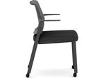 HON Cipher Fabric/Mesh Guest Chair, Black/Charcoal (HCFRG.F.H.IC.CU10.TC00.S.P7A)
