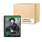 Roaring Spring Paper Products 8.5" x 11" Sketch Book, 100 Sheets, White, 12/Case (53101cs)