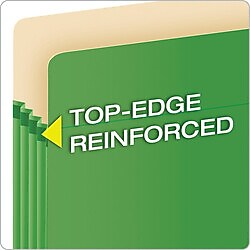 Pendaflex Color File Pockets, 3 1/2" Expansion, Letter Size, Green, 25/Carton (1524CT GRE)