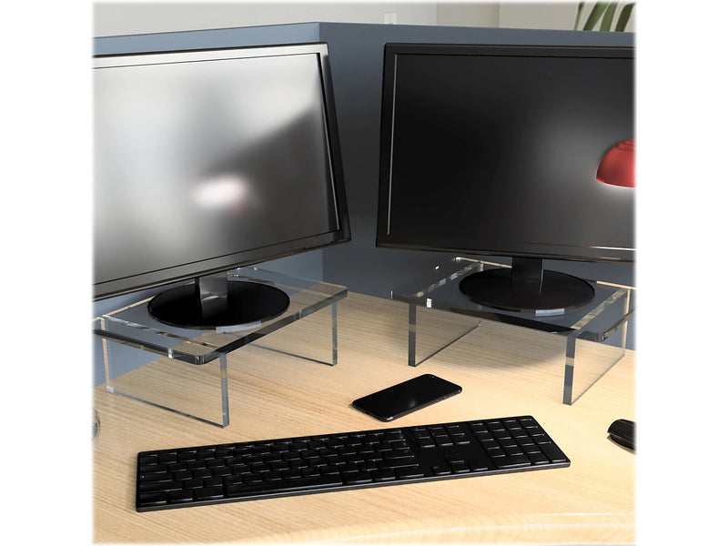 Azar Deluxe 22"W Riser, Clear, Each (515376)