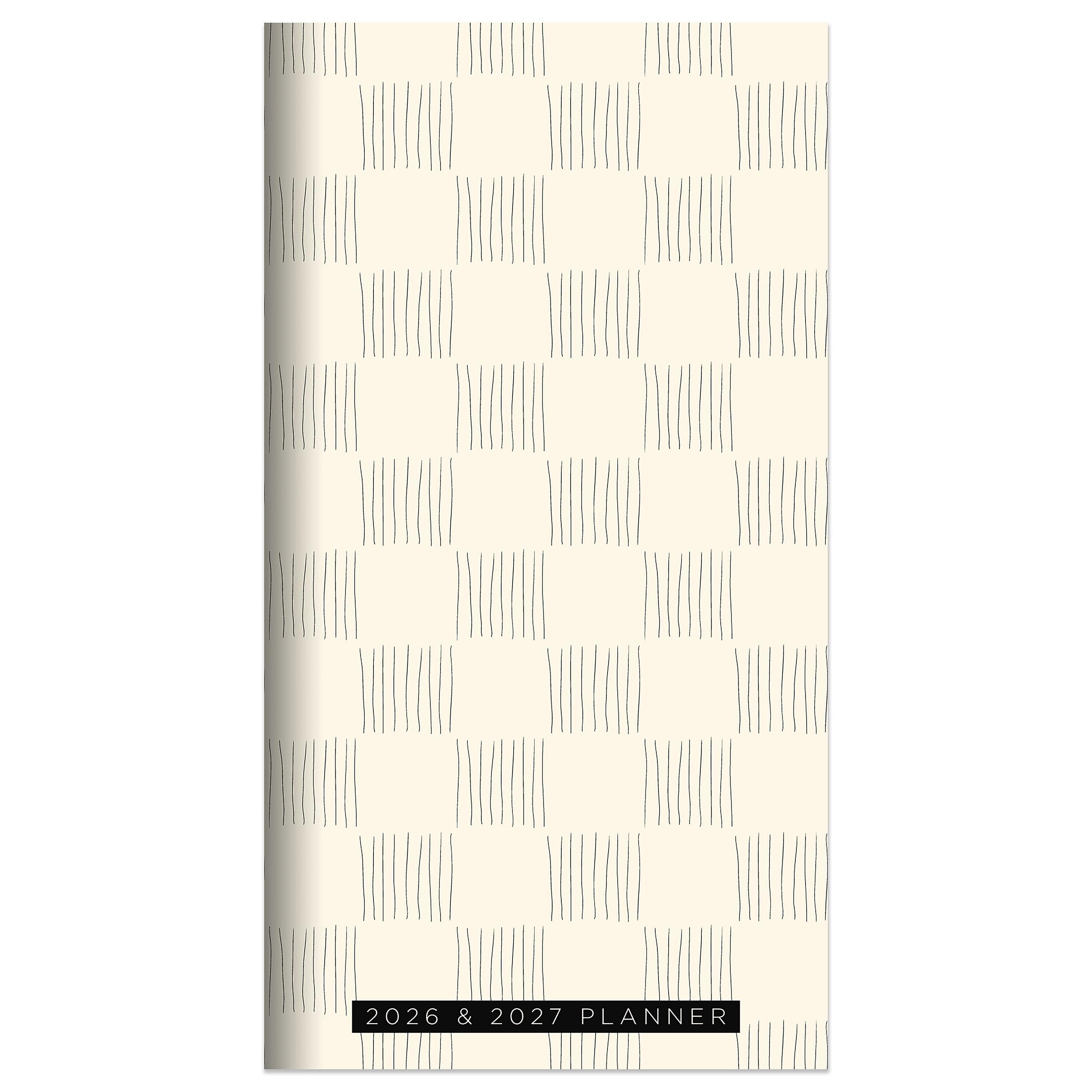 2026-2027 TF Publishing Checkerboard 3.5" x 6.5" Monthly, Paperboard Cover, Multicolored (26-7008)