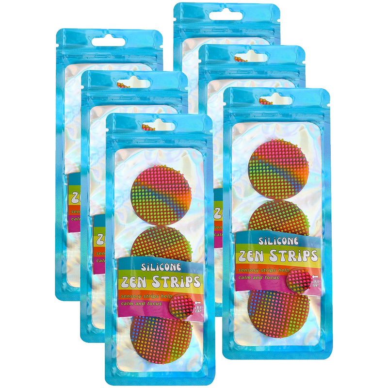 The Pencil Grip Creations Silicone Zen Dots, Multicolored, 18/Pack (TPG89706)