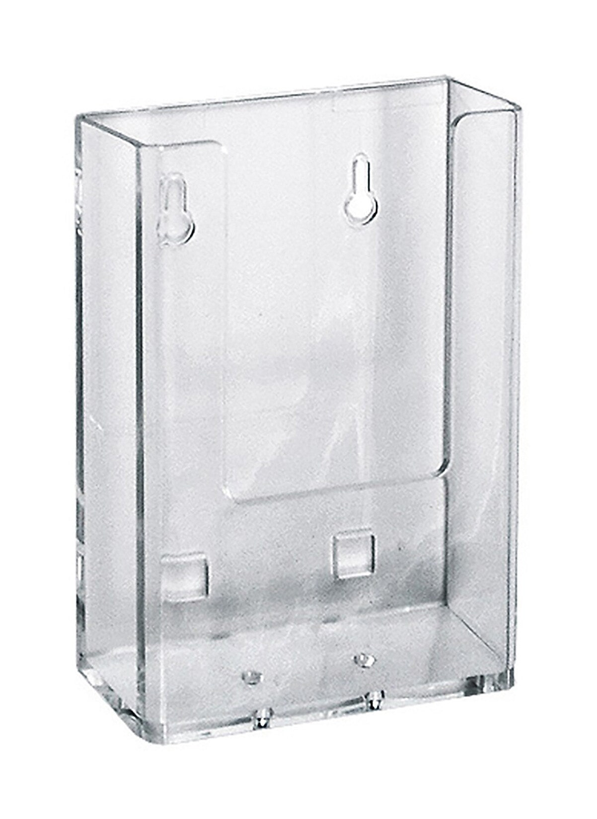 Azar Brochure Holder, 4.375" x 6.25", Vertical, Table Top, Clear, Acrylic, 10/Pack (252112-10PK)
