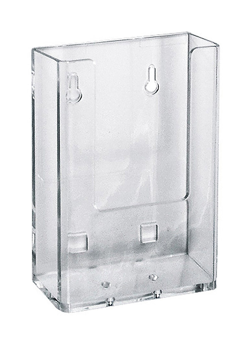 Azar Brochure Holder, 4.375" x 6.25", Vertical, Table Top, Clear, Acrylic, 10/Pack (252112-10PK)