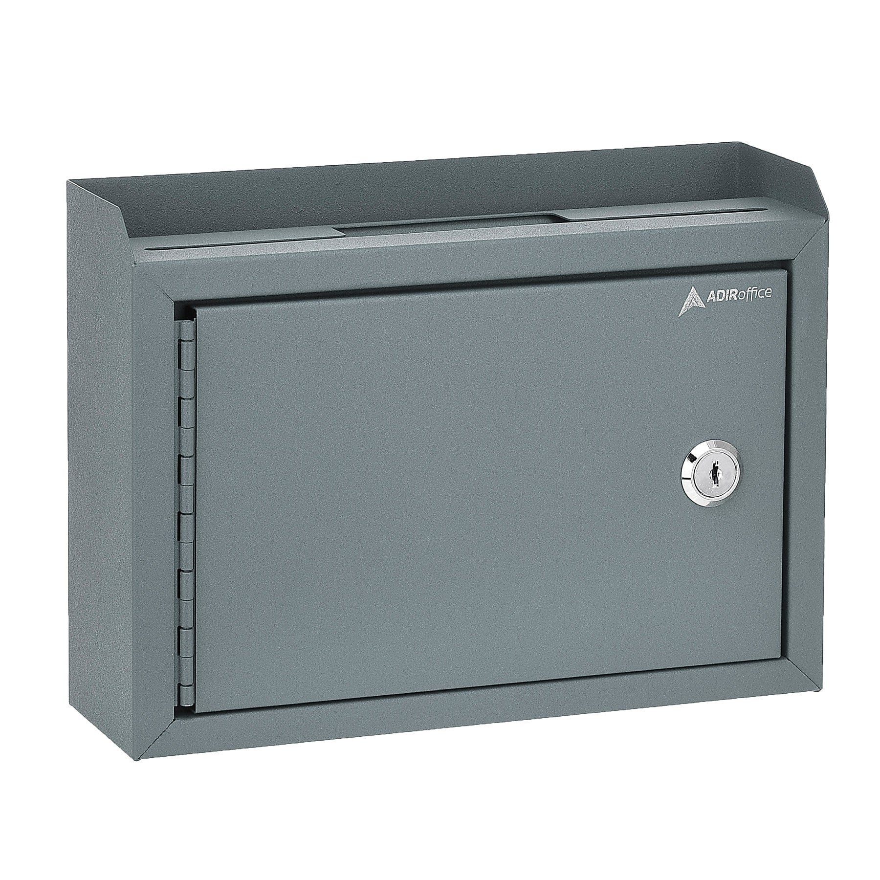 AdirOffice Steel Multipurpose Drop Box Interoffice Mailbox, Medium, Gray (631-02-GRY-PKG)