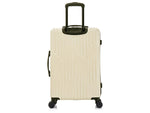 InUSA Drip 24" Hardside Suitcase, 4-Wheeled Spinner, TSA Checkpoint Friendly, Sand (IUDRI00M-SAN)