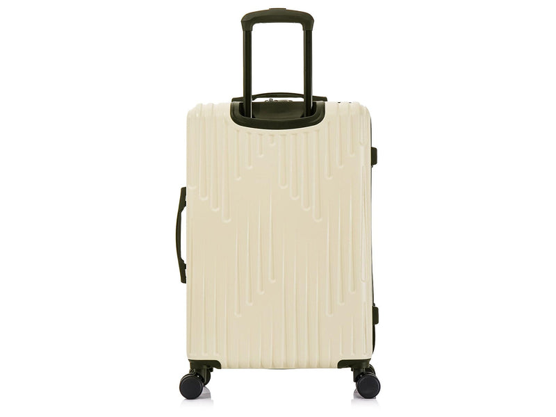 InUSA Drip 24" Hardside Suitcase, 4-Wheeled Spinner, TSA Checkpoint Friendly, Sand (IUDRI00M-SAN)