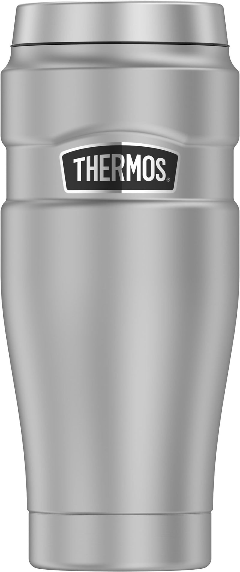 Thermos King Stainless Steel Vacuum Insulated Tumbler, 16 oz., Matte Stainless (EASK1005MSTRI4)