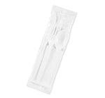 Dixie Individually Wrapped Polystyrene Cutlery Set, Medium-Weight, White, 4 Pieces/Set, 250/Carton (CM26NC7)