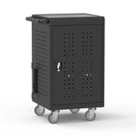 Luxor Lockable 30-Unit USB-C Secure Charging Cart, Black Powder-Coated Steel (CHMC002)