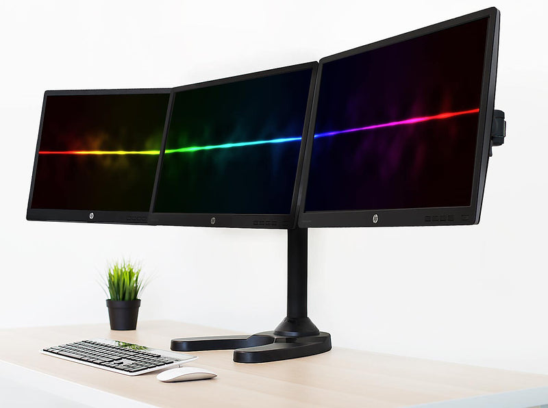 Mount-lt! Adjustable Monitor Mount, Up to 24", Black (MI-789)