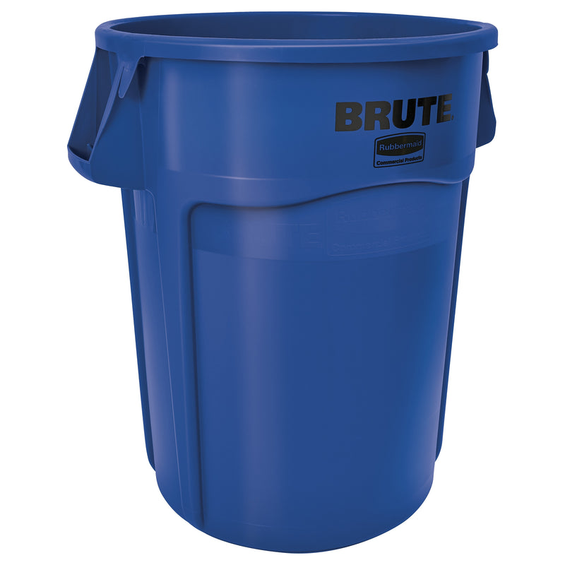 Rubbermaid Brute Outdoor Trash Can, Blue Resin, 44 Gal. (FG264360BLUE)