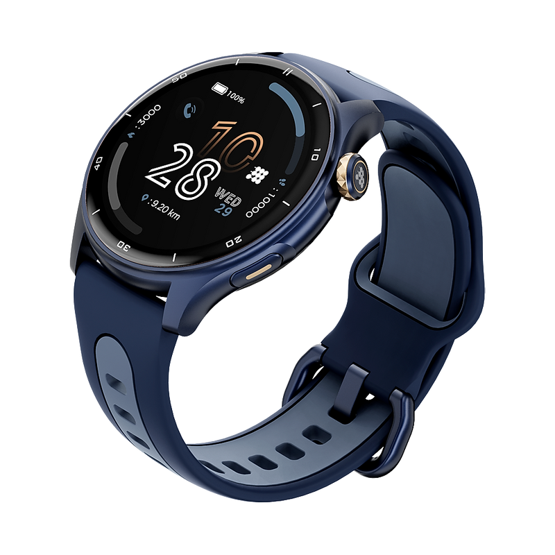 Cubitt AURA Pro Smartwatch, GPS, 36.32mm, Aluminum Case, Deepest Blue Sport Band (CT-AURAP2)