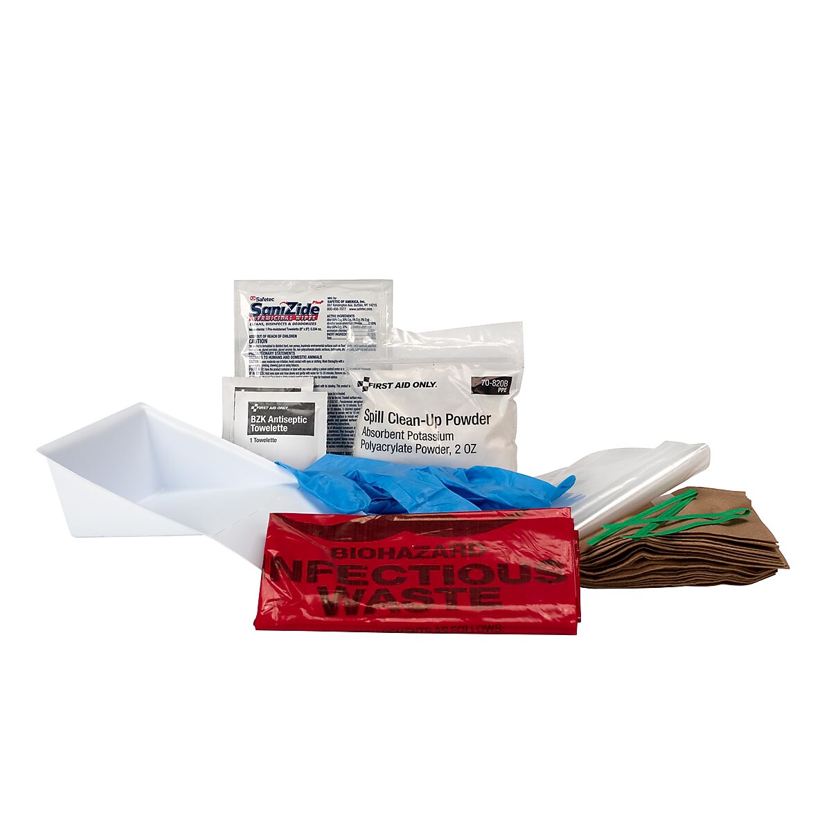 First Aid Only Bloodborne Pathogen Spill Clean-up Pack, 22 pieces (21-760)