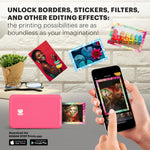Kodak Step Mobile Zero Ink Instant Photo Printer, Single-Function, Pink (RODMP20AMZP)