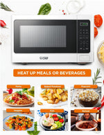 Commercial Chef 1.3 Cu. Ft. Countertop Microwave, White (CHM13MW6)