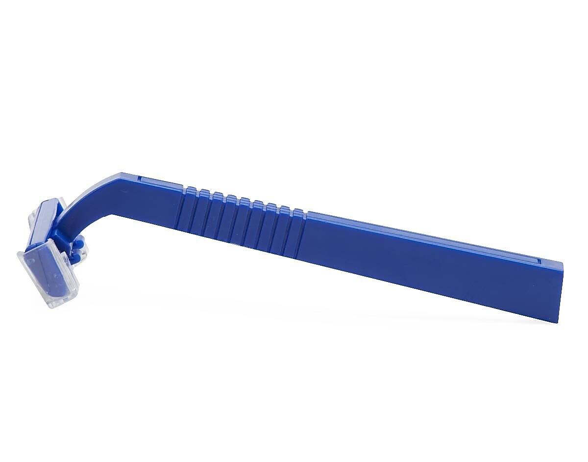 Medline Single Blade Facial Razors, Blue, 10/Pack (BRN1332H)