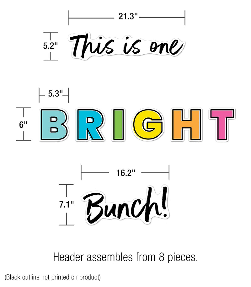 Carson Dellosa Education Kind Vibes This Is One Bright Bunch Bulletin Board Set (110525)