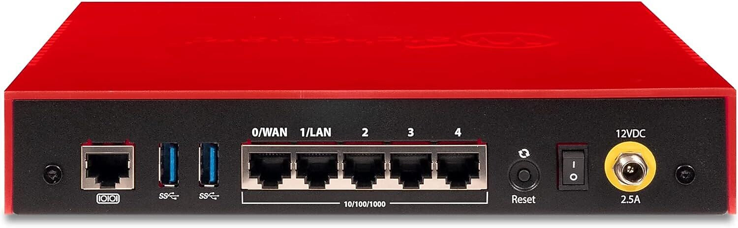 WatchGuard Firebox T25 Network Security/Firewall Appliance, Red, (WGT25001)