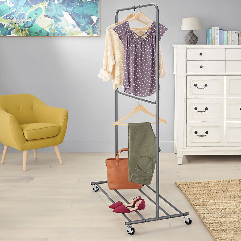Whitmor 71.25" x 39" Garment Rack, Gray (6905-11988)