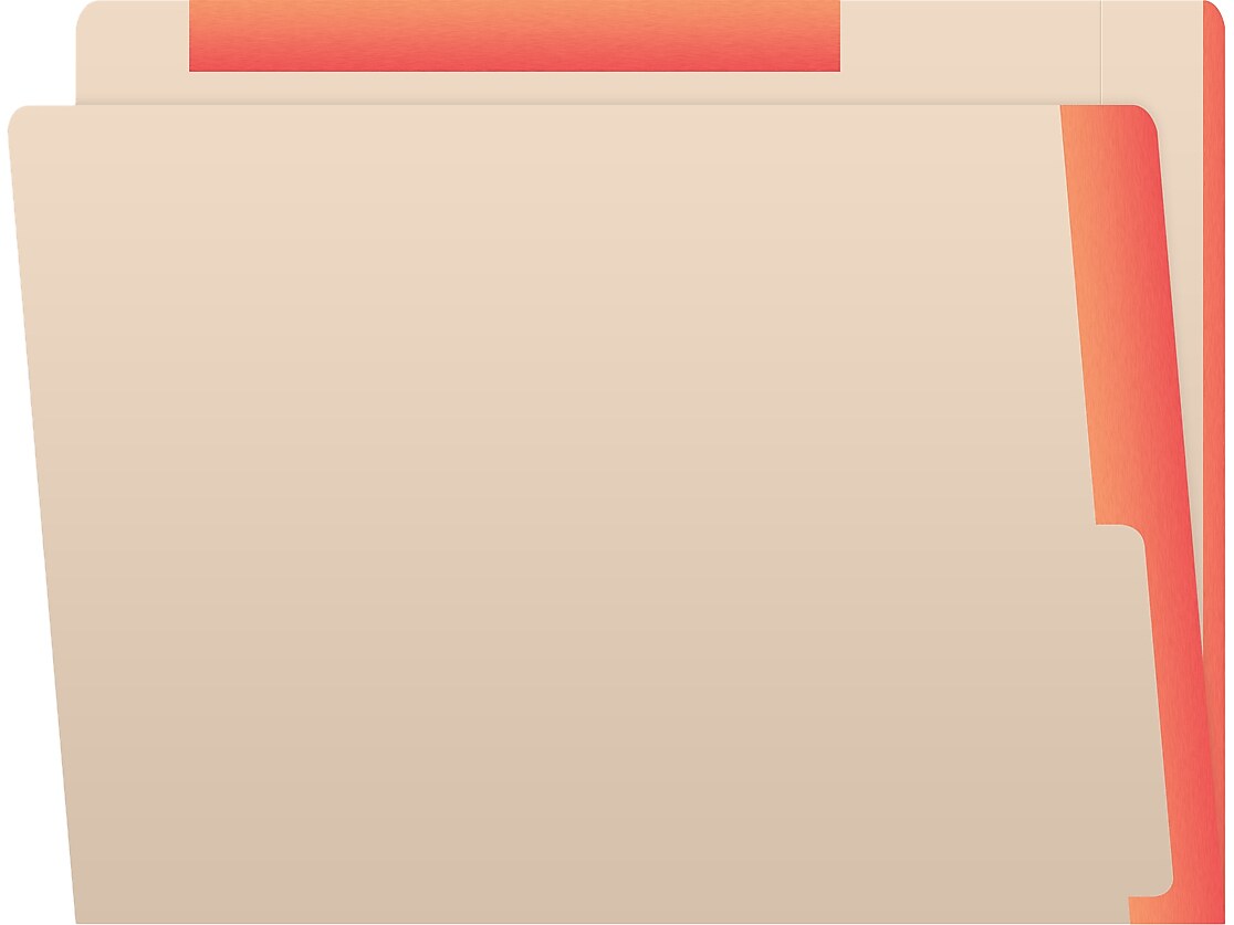 Medical Arts Press Reinforced Top Tab File Folder, Full-Cut, Letter Size, Manila/Orange, 50/Box (S-09468-ORG)