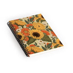 DENY Designs Sunflower Meadow Calm Green 1-Subject Professional Notebooks, 5.5" x 8.25", Dotted, 60 Sheets (80987-NOBS01)