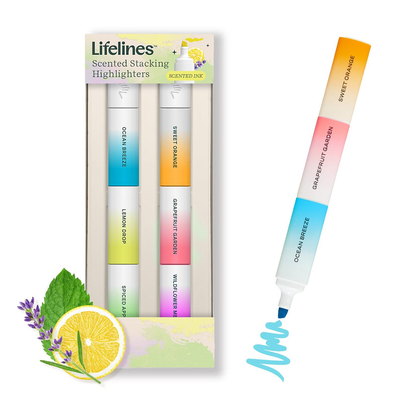 Lifelines Assorted Highlighters, Chisel Tip, Multicolor, 2/Pack (11-2509)