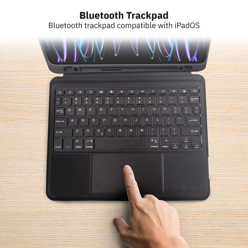 CODi PU Leather 13" Bluetooth Keyboard Case for iPad Pro 5th & 6th Generation, Black (C30708531)