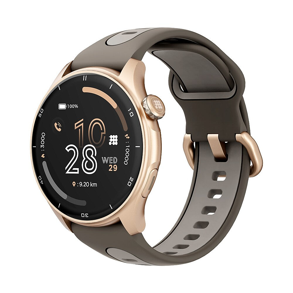 Cubitt AURA Pro Smartwatch, GPS, 36.32mm, Aluminum Case, Mocha Brown Sport Band (CT-AURAP9)