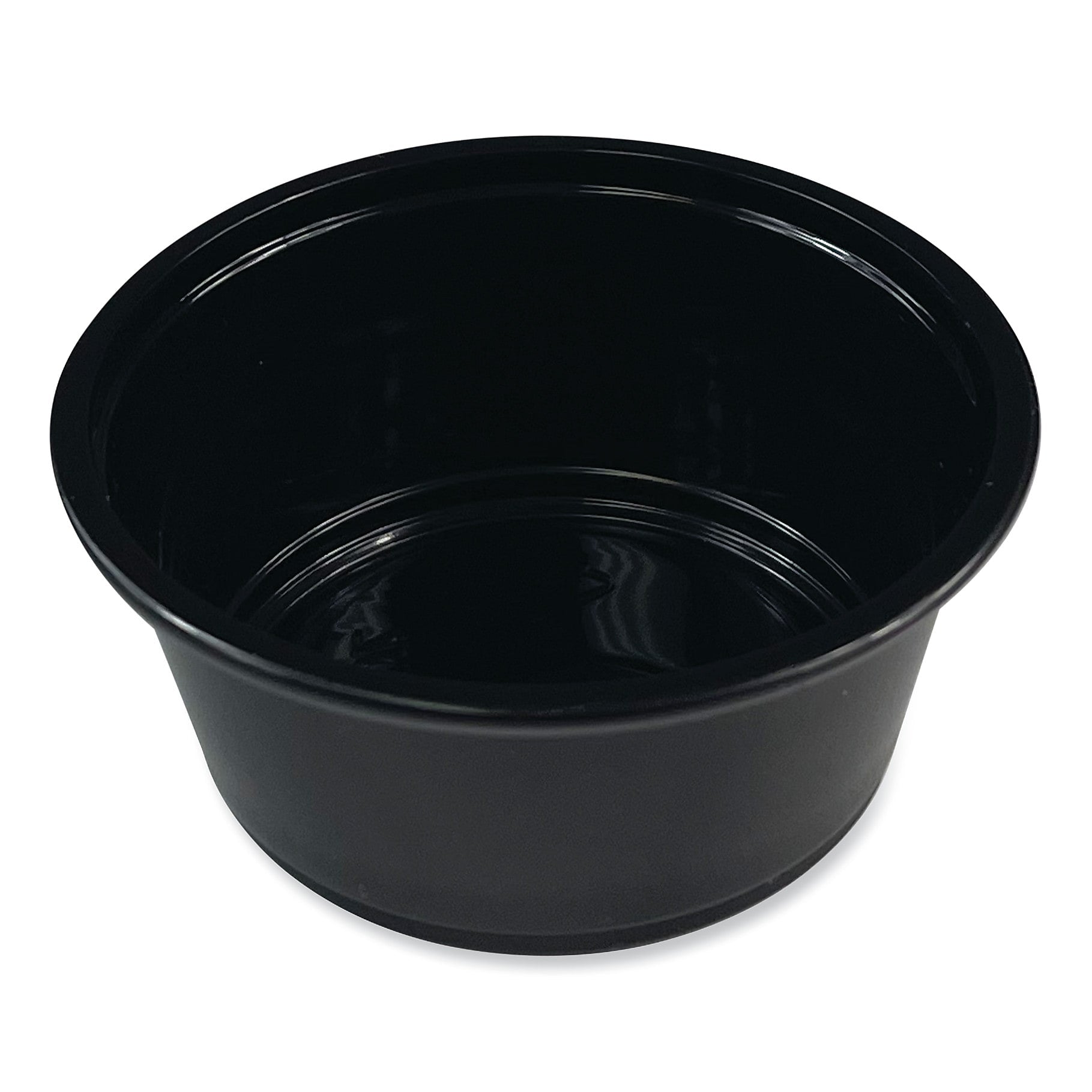 Boardwalk Souffle/Portion Cups, 3.25 oz, Polypropylene, Black, 2,500/Carton