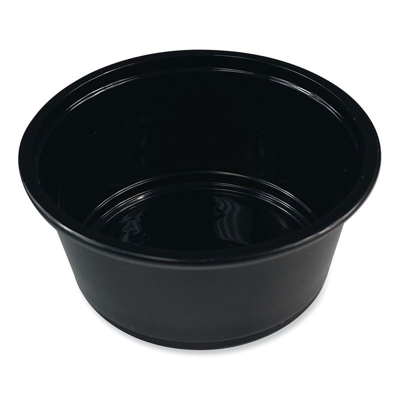 Boardwalk Souffle/Portion Cups, 3.25 oz, Polypropylene, Black, 2,500/Carton