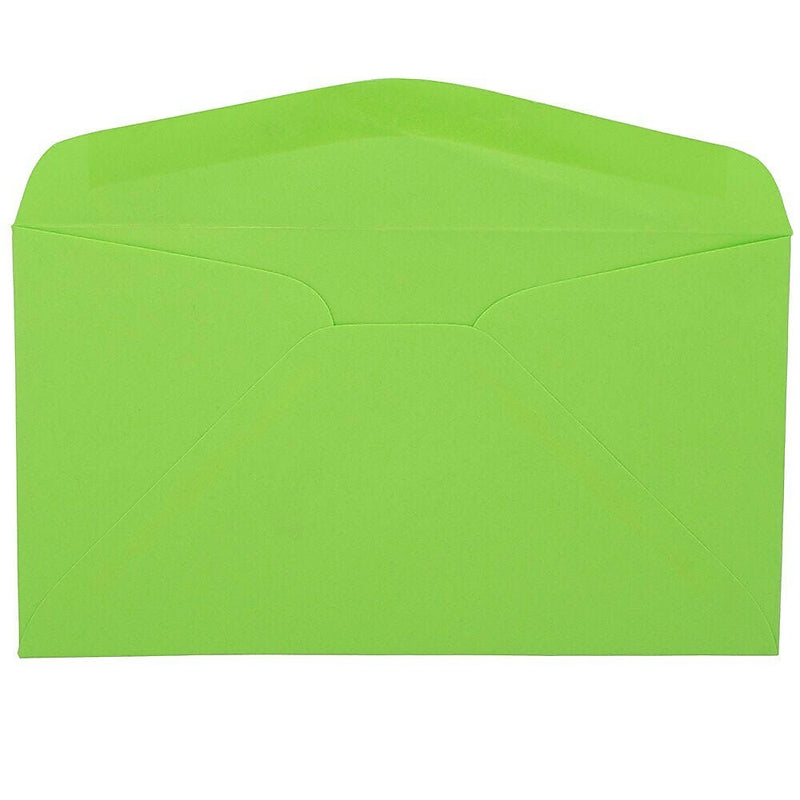 JAM Paper #6 3/4 Booklet Envelope 3 5/8" x 6 1/2", Light Green, 100/Pack (457611417d)