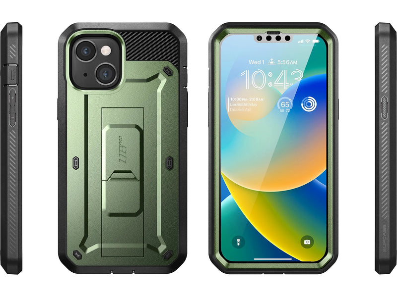 SUPCASE Unicorn Beetle PRO Dark Green Rugged Case for iPhone 14 (SUP-iPhone2021/22-6.1-UBPro-SP-Guldan)