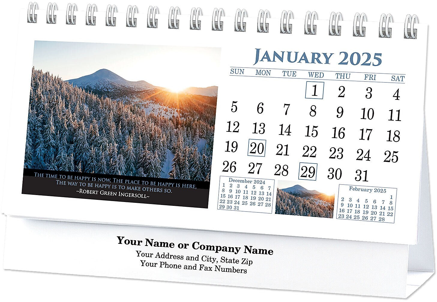 2025 Inspirations Desk Calendar, Qty 50