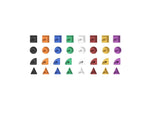 Flash Furniture Bright Beginnings Shapes for Modular STEAM Walls, 256/Pack (MK-ME14696-GG)