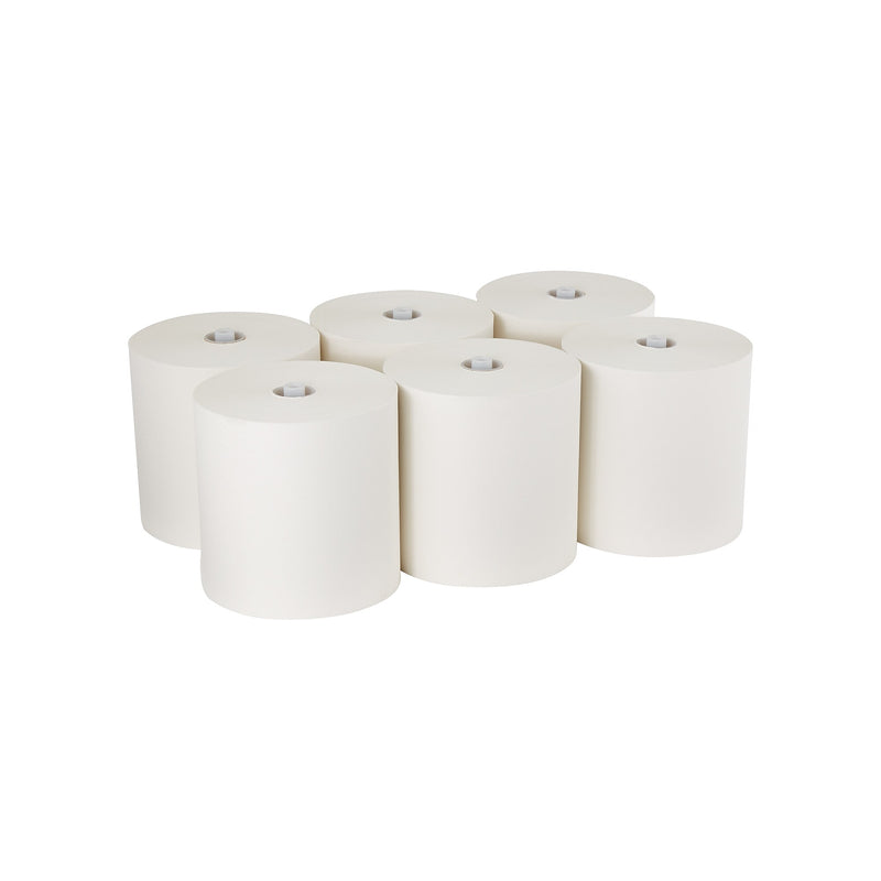 Pacific Blue Ultra Hardwound Paper Towels, 1-Ply, 6 Rolls/Carton (26490)